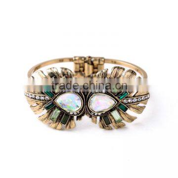 In stock fashion handmade Luxury brand metal rhinestone bracelet SKB1190