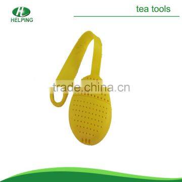 100% eco-friendly reusable hot sale silicone tea strainer /tea infuser