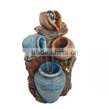 Large size Resin outdoor fountains in jar shape