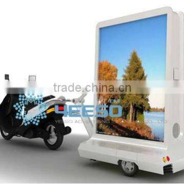 YEESO Mini Advertising Billboard, Motorcycle Mobile Light Box photo-4