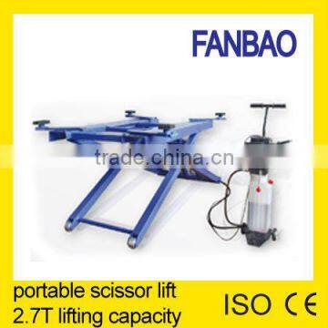 portable small hydraulic scissor car lift hoist