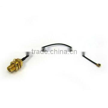 SMA female bulkhead to IPX with 1.13 cable, pigtail, cable assembly