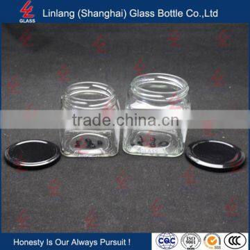 Honey Industrial Use and Screw Cap Sealing Type 100ml Quadrangular Glass Jam Jar photo-6