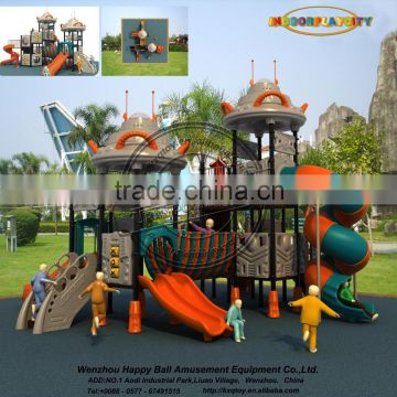 UV-Anti Kids Plastic Games Cheap Plastic Slide Outdoor Playground for Amusement Park