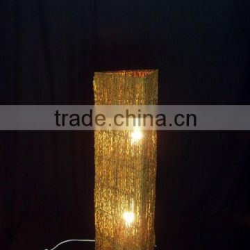 2015 Rattan floor lights/lamp with on/off switch on cable