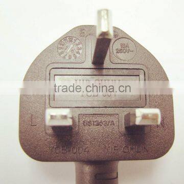 Saudi Arabia standard 3pin 3-13A/ 250V Non-rewireable singappore standard plug