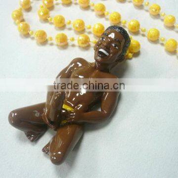 MARDI GRAS BEADS / AFRICAN BOBBLE MAN