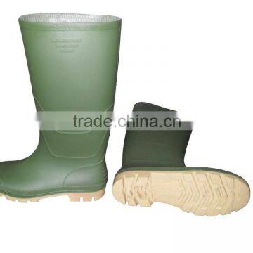 green pvc rain boots without steel toe,wellington boots,rain shoes