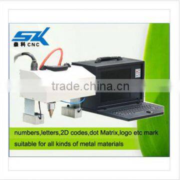 high accuracy marking machine on wood,metal,plastic,rubber dot peen marking machine