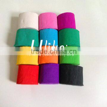 2014 popular Paking crepe paper /Art craft crep paper/ Colorful Crepe paper