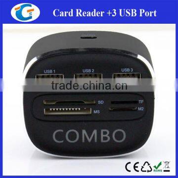 New Design 3 Port Usb Hub With Different Card Readers photo-4