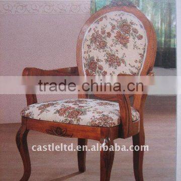 Solid wood carved arm chair&dining chair&Upholstered armchair