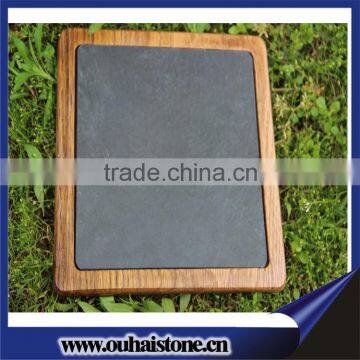 Slate Wood Cheese Board Wood Plate Wood Serving Board photo-4