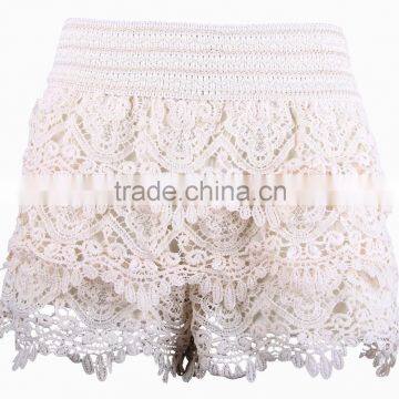 Lace Crochet Short Skirts Pants Exposed Pants They Render Women Shorts photo-2