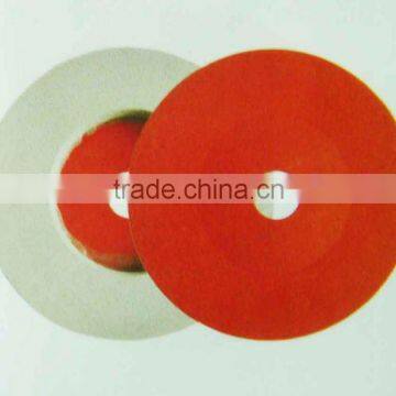 PVA polishing abrasive wheel with fiber backing