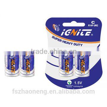 R14P C Battery Carbon Zinc