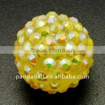 Resin Pave Rhinestone Beads, Big Beads Wholesale(RESI-A002-18)