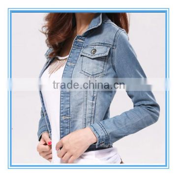 new style cotton denim jeans jacket for women