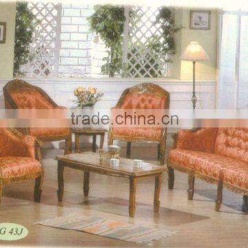 Teak Sofa Set Classic Design Old Monaco Indoor Furniture