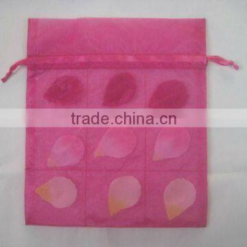 HOT SALE! Fushia Organza Fabric Gift Packaging Bag