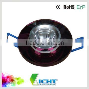 glass crystal led downlight housing for MR16 LED ceiling lamp accessory