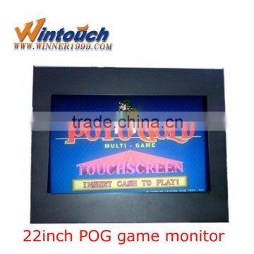 Pot Of Gold LCD monitors,CGA/VGA display,also work for FOX340 T340 WMS games with bezel