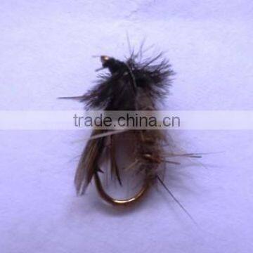 Peeking Caddis Cream Dry Trout Flies