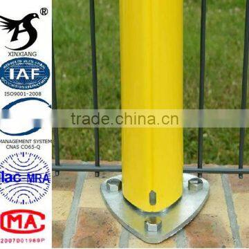 PVC coated peachs quare cylinder and shapes postfence post