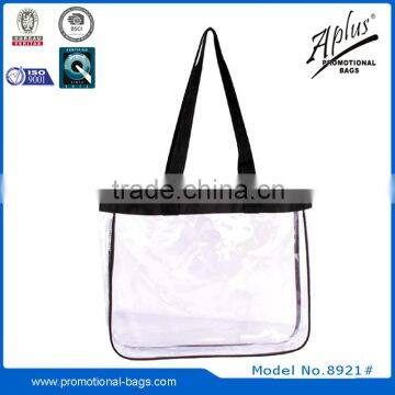 Lightweight Clear PVC tote bag with PP string