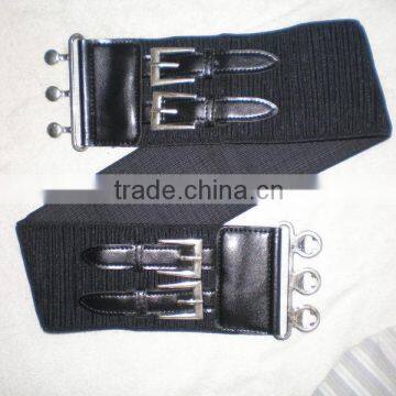 Lady Two Joint Buckle With Elastic Belt photo-3