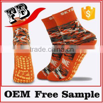 Customized Anti Slip Kids Jump Trampoline Socks