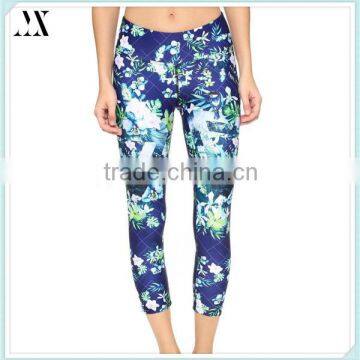2016 Wholesale Custom Woman Leggings With Sublimation Print Jersey Leggings