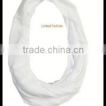 Soft Light Weight Elegant Solid Color Sheer Infinity Scarf