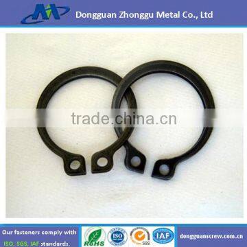 Carbon steel inverted retaining rings internal