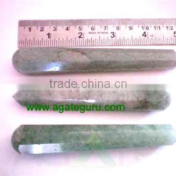 Green Aventurine 8 Facet Massage Wands : Gemstone Massage Wands India