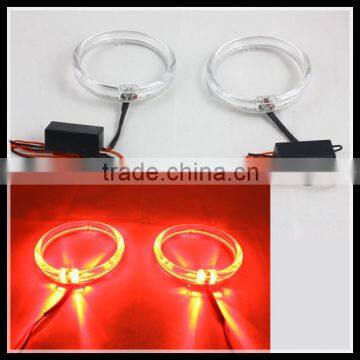 12V 5W red color 80mm 2.5 inch led angel eyes headlight for car led halo rings