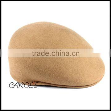 wool felt Jeff winter beige hat for wholesale