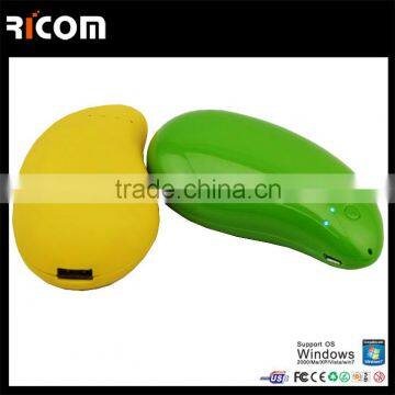 2400mah lemon power bank laptop,4000mah fruit shape mango power bank,5600mah li-polymer battery power bank-PB810-Shenzhen Ricom