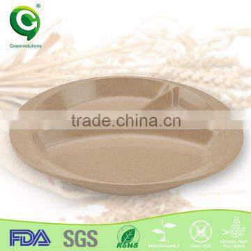 eco firendly rice husk organic customized kids dinnerware/ plate sets