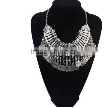 CZ912211 2016New fashion Lady bib statement Vintage Boho Trendy Turkish jewelry necklace