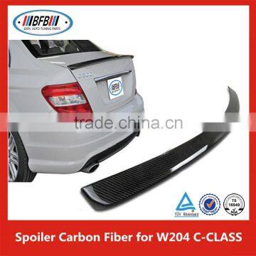 Trunk Boot Spoiler Carbon Fiber Wing Lip Fit For B enz C-class W204