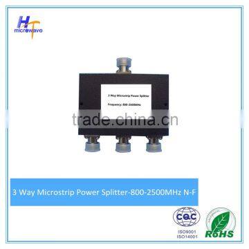 3 Ways Wilkinson Power Splitter 800-2500mhz 50ohm rf Micro-strip Power Splitter for Indoor or Outdoor Use