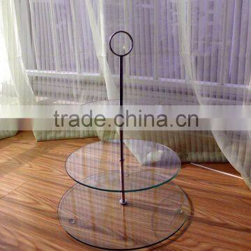 3 tier tempered glass cake stand