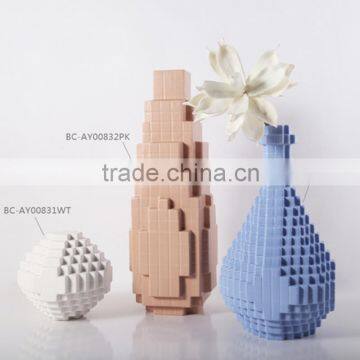 Modern style ceramic flower table vase,3D porcelain small vase                        
                                                Quality Choice