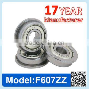 F607 ZZ RS Miniature Flange Ball Bearing Deep Groove Ball Bearing