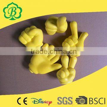 high Quaily Promotional Toys PU Reliever Thumbs Hand Shape Stress Ball