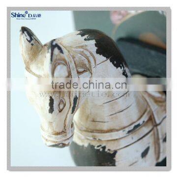 Polyresin Wood Finidh Horse Cute Bookends Animal Bookends photo-6