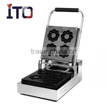 CH-4F Hot Sale Flower Shaped Carbon Steel Home Small Electric Donut Making Machine