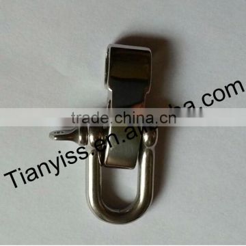 2014 Silver Color Stainless Steel mini shackle for sle