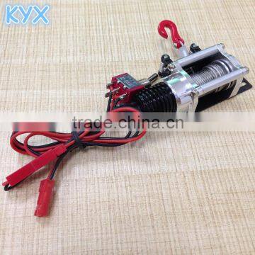 Billet Machined Power Winch for rc Car Scale 1/10 Silver photo-3